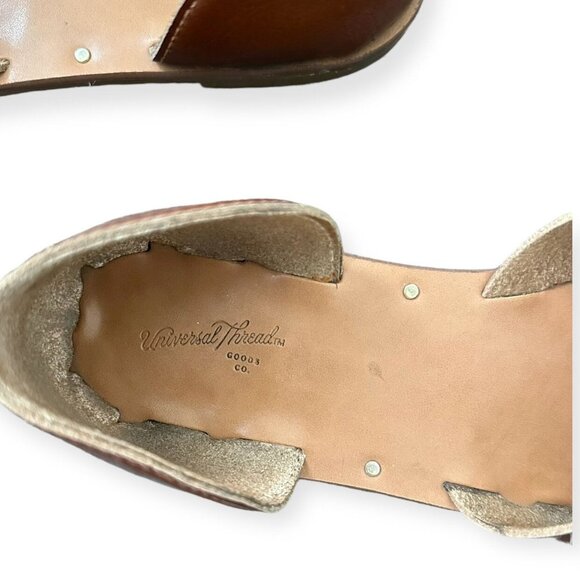 Tan Cross Strap Sandals · 8 - Picture 6 of 8